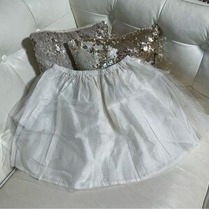 Mini Boden Cream Tulle Skirt